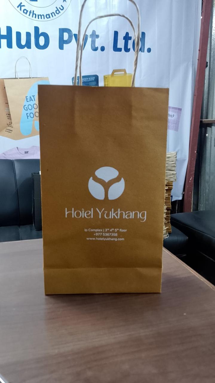 Paper bag manufactured for Hotel Yukhang