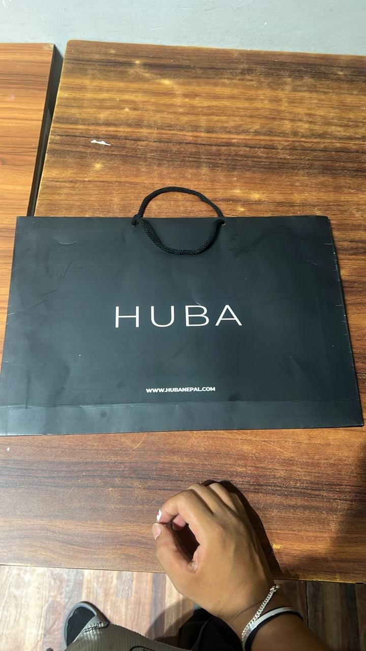 Paper bag manufactured for Huba