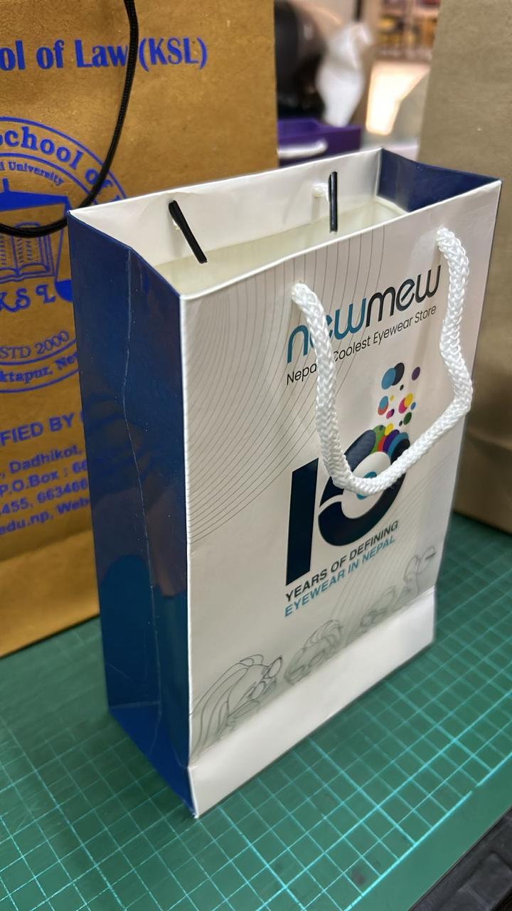 Paper bag manufactured for Newmew