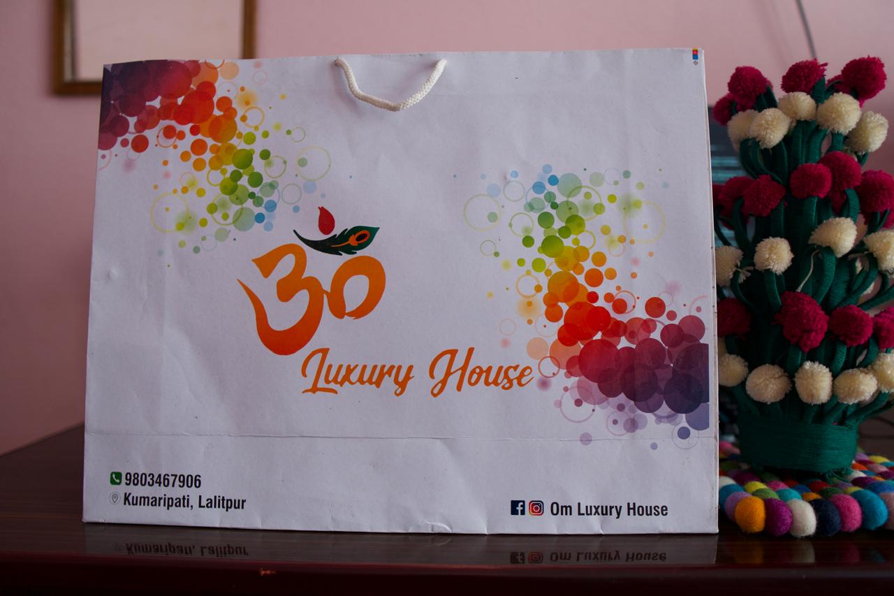 Paper bag manufactured for Om Luxury House