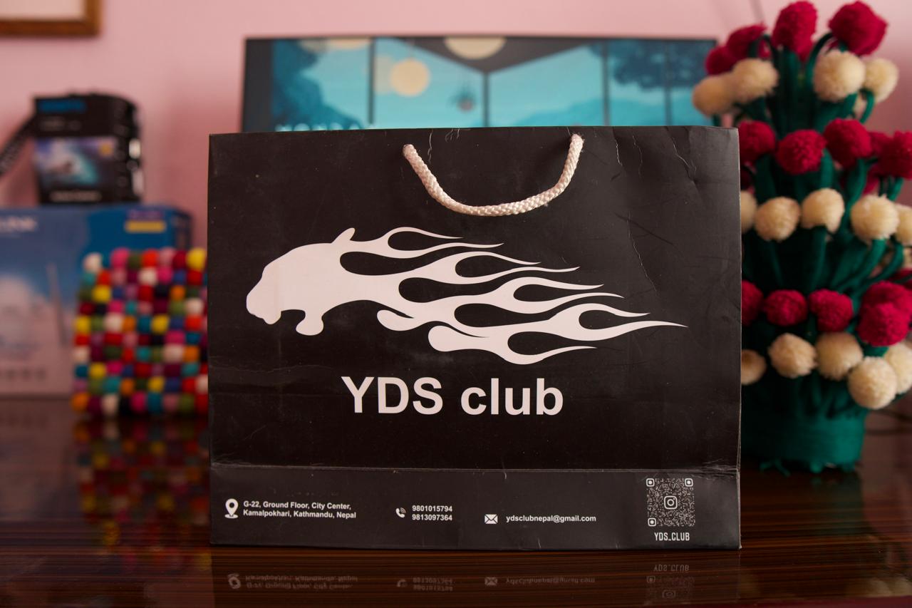 Paper bag manufactured for YDS Club