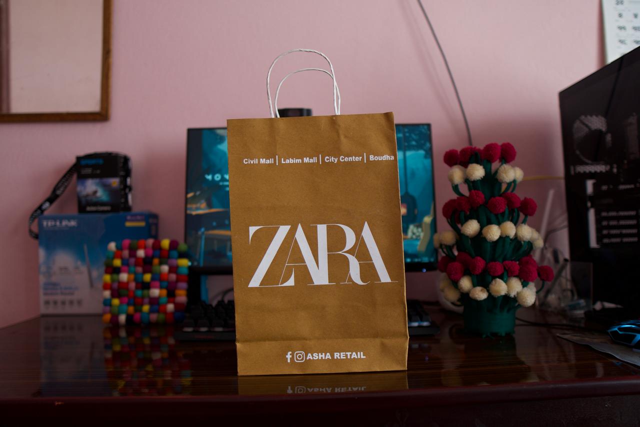 Paper bag manufactured for Asha Retail